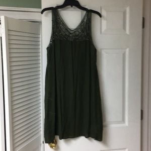 Merona dark green light summer dress
